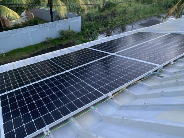 PV modules at Coteau Raffin